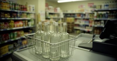 40-latek próbował wynieść alkohol z marketu